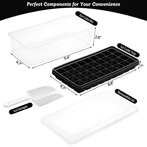 Silicone Ice Cube Tray with Leak (Deep Black)