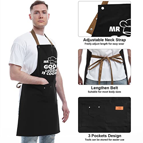 Cooking Apron for Men Gifts from Daughter (Mr. Good is Cooking)
