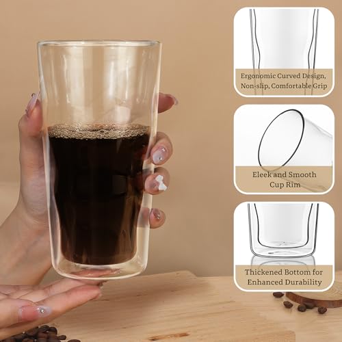 Double Wall Glass (Clear tumbler-15.2oz)