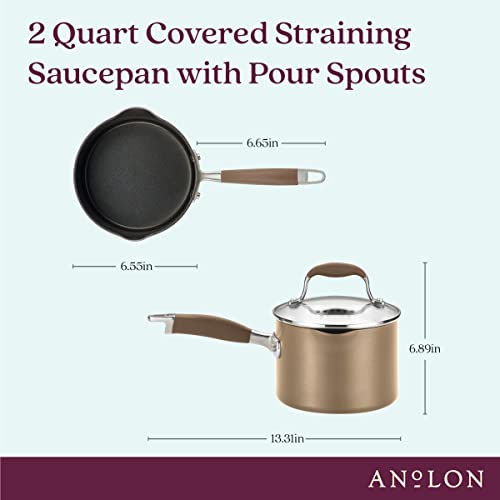 Advanced Home Hard Anodized Nonstick Sauce Pan