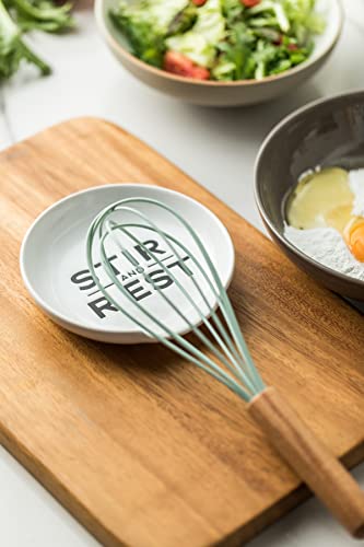 Kitchen Spoon Rest for Counter (White)
