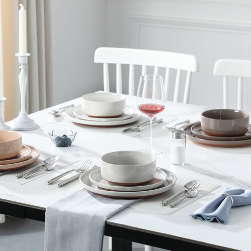 Plates and Bowls Sets (12 Pcs (Service for 4) / Multicolor)