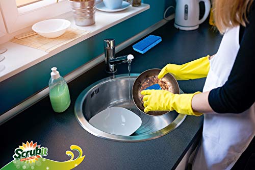 Non Scratch Cleaning Scrub Sponges (6 Count (Pack of 1))