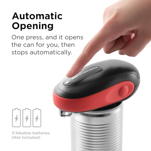 One-To-Go Electric Can Opener, Red (Red with Black)