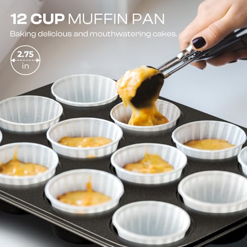 Nonstick Baking Pans Set (Black / 8PCS)