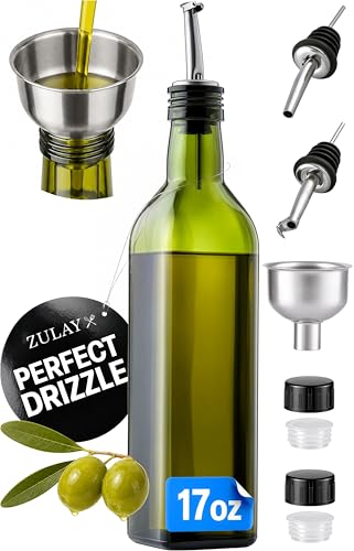17oz Olive Oil Dispenser Bottle (1 Pack / Green)