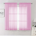 Light Pink Sheer Curtains 63 Inch Length 2 Pcs (Light Pink / 59"W x 63"L (Pack of 2))