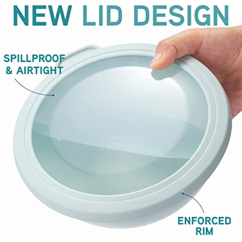 Mixing Bowls with TPR Lids (Teal TPR Lids)