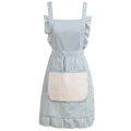 Cute Cotton Apron for Women (Medium / Blue)
