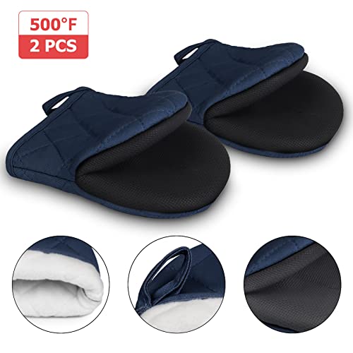Mini Oven Mitts 2 (Navy Blue / 2 Pieces Set)