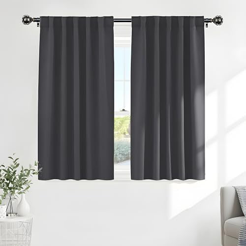 Blackout Window Curtains (Grey / 42"W x 54"L (Pack of 2))