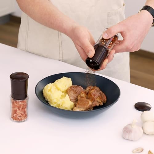 Salt and Pepper Grinder Set Brown (Brown / small)