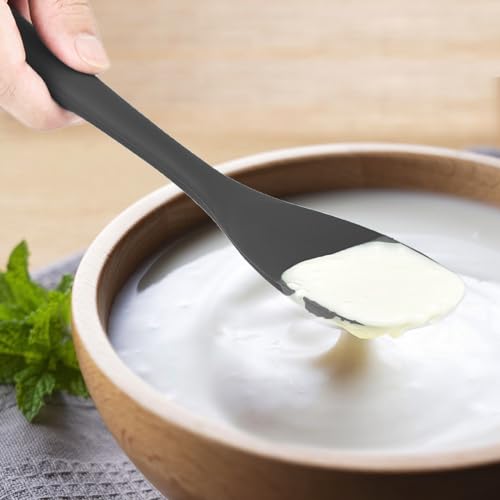Silicone Spatula Spoon Set (Black Spoonula set)