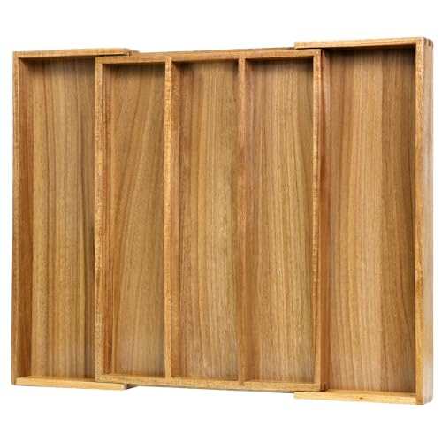 Bamboo Drawer Organizer (Acacia / Large)