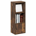 LUDER Book Shelf (Amber Pine / 3-Cube with Cabinet)