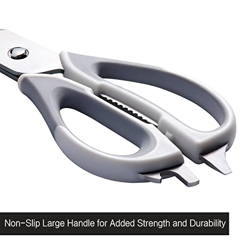All Purpose Kitchen Scissors that Come Apart Kitchen Shears for Food (Grey)