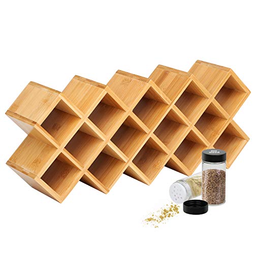 Bamboo Spice Rack Organizer 4