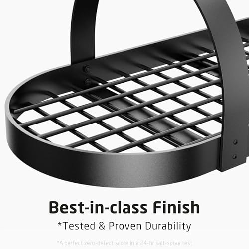 48 Inch Large Hanging Pot Rack (Black / 48-Inch)