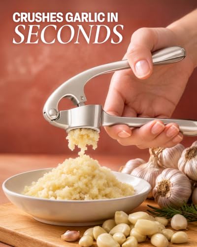 Premium Garlic Press Set (Large | Imperial Silver)