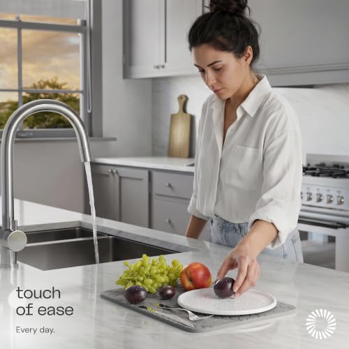 Diatomite Stone Dish Drying Mat (Gray)
