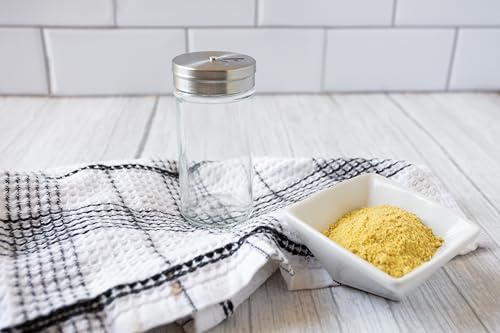 Glass Spice Jar With Stainless Steel Shaker Lid (4 fl oz)