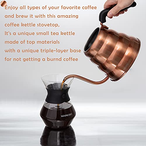 Gooseneck Pour Over Coffee Kettle (Bronze)