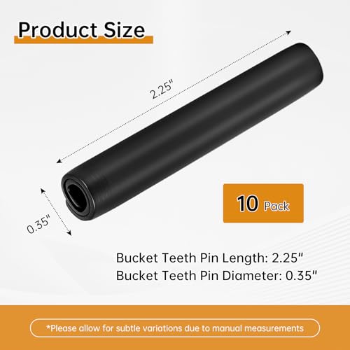 2.25 Inch Length Long Bucket Teeth Pins (2.25Inch 10 Pack)