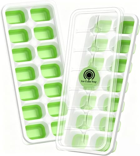 2 Pack Ice Cube Tray (Green / Ice Cube Tray 2 Pack)