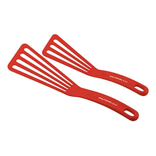KitchenTools and Gadgets Nylon Cooking Utensils (Red / 10" & 12" (2-Piece Set))