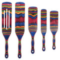 Spurtle Set Wooden Utensils for Cooking (5-Pcs Pakkawood)
