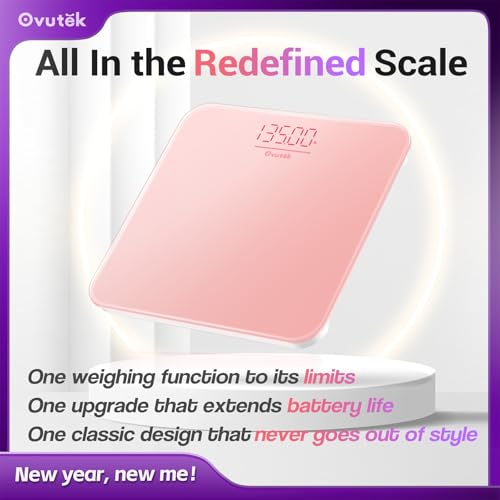 Bathroom Scale for Body Weight (Pink / 10.2*10.2in)