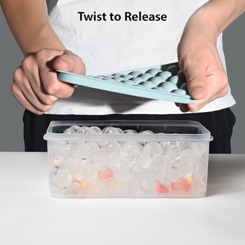 Ice Cube Trays with Lid and Bin (0.8in/96 balls&box)