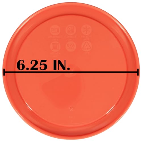 7201-PC (4-Cup) Pumpkin Orange Lid (2-Pack) - Made in USA (Pumpkin Orange)