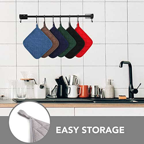 6 Pack Pot Holders for Kitchen Clearance (Gray / 6 pack)