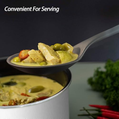 Silicone Spoons for Cooking (Black)