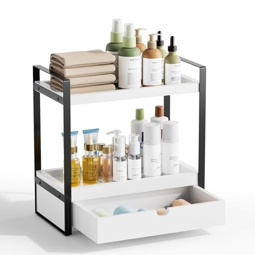 2 Tier Bathroom Organizer (White - New)