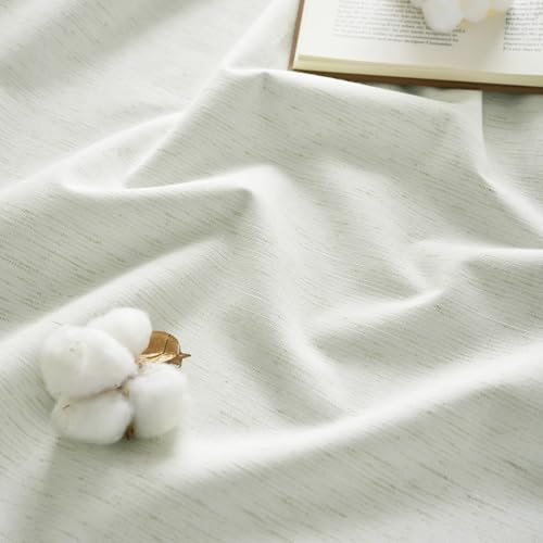 Ivory White 100% Blackout Curtains for Bedroom (Ivory White / 52"W x 84"L (Pack of 2))