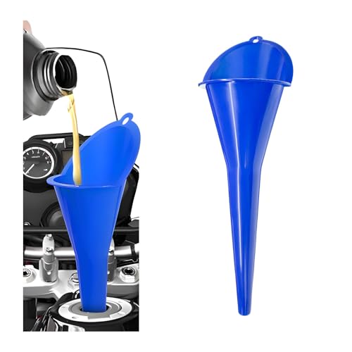 Oil Funnel Plastic Long Neck Multi (Blue-1PCS)