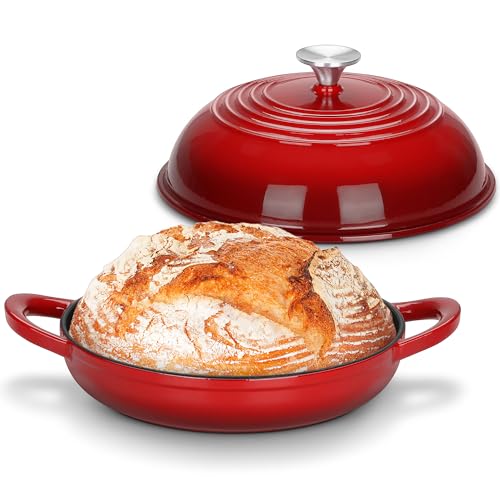 Dutch Oven for Bread Baking (Red)
