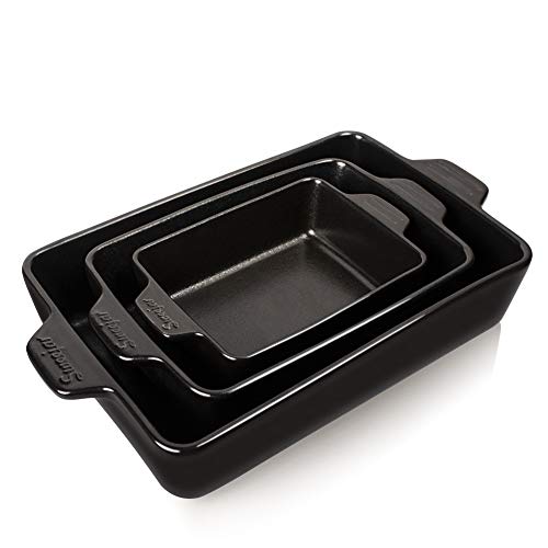 Sweejar Ceramic Bakeware Set (Black)