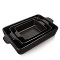 Sweejar Ceramic Bakeware Set (Black)