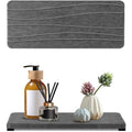 2PCS Water Absorbing Stone Tray (2pcs 21×10cm Dark Gray Wave)