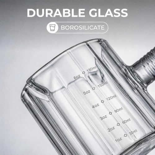 Glass Cocktail Jigger with Handle (4oz)