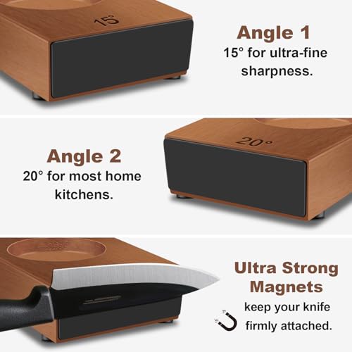 Rolling Knife Sharpener (Walnut)