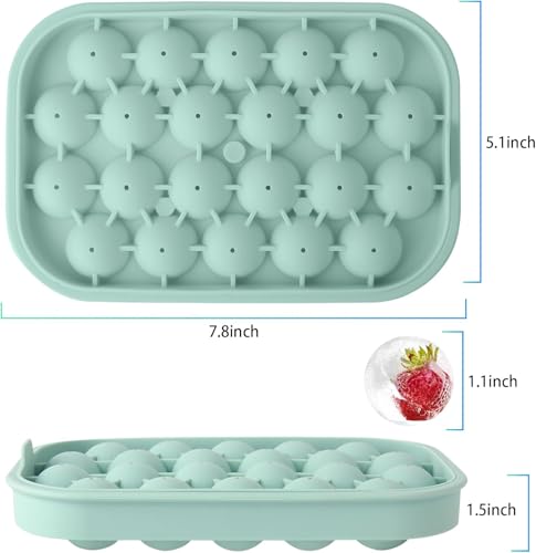 Ice Cube Tray (Green:2PCS)