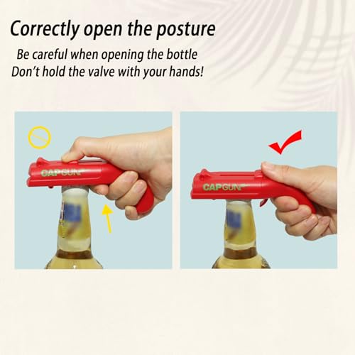 Grey Cap Gun Bottle Opener (Gray)