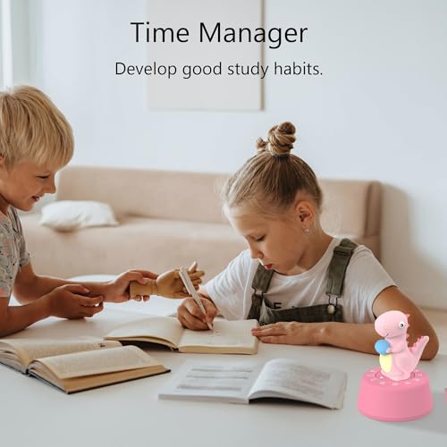 Visual Timer for Kid (Pink Dinosaur)