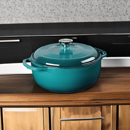 Essential Enamel Cast Iron Dutch Oven (Lagoon)