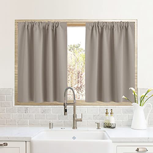 RV Curtains for Camper Windows (Sand / 34"W x 24"L (Pack of 2))