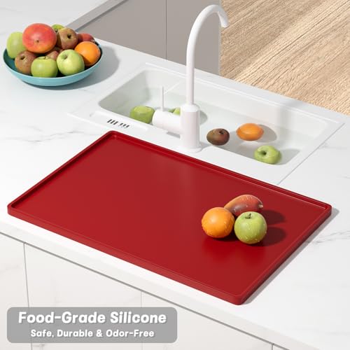 Silicone Coffee Mat (Red / 16" x 24")